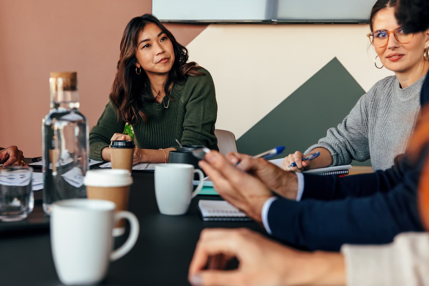 Office team during meeting