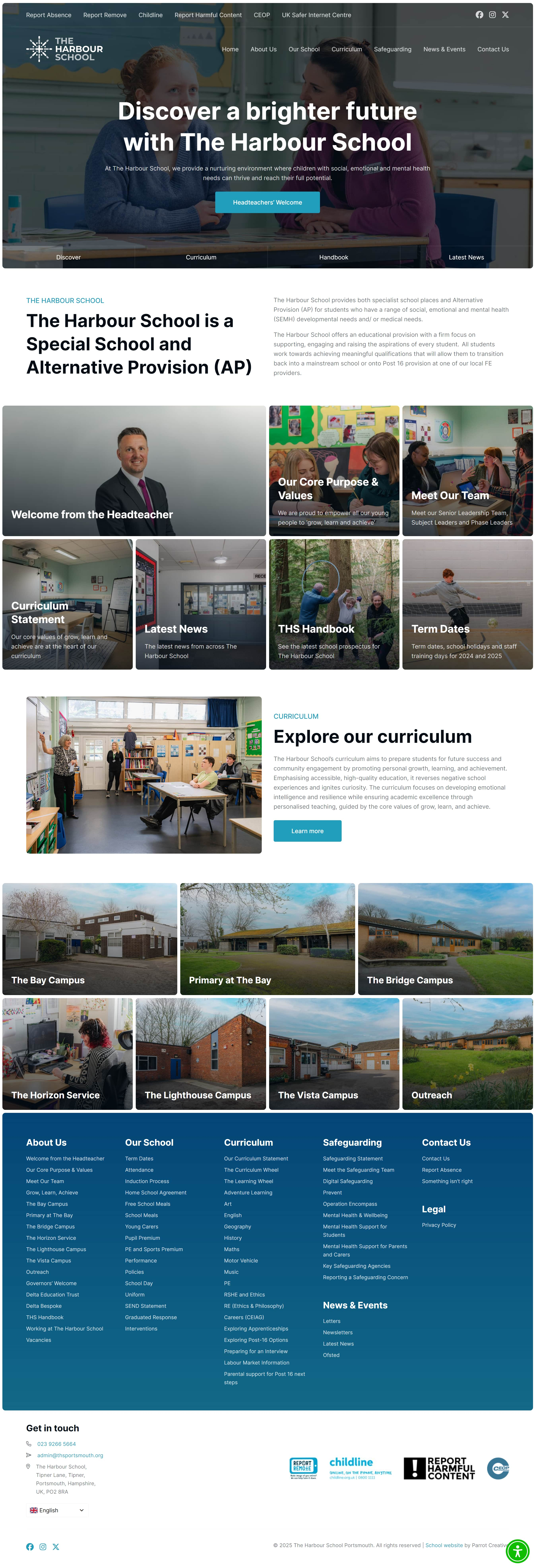 Special school website design