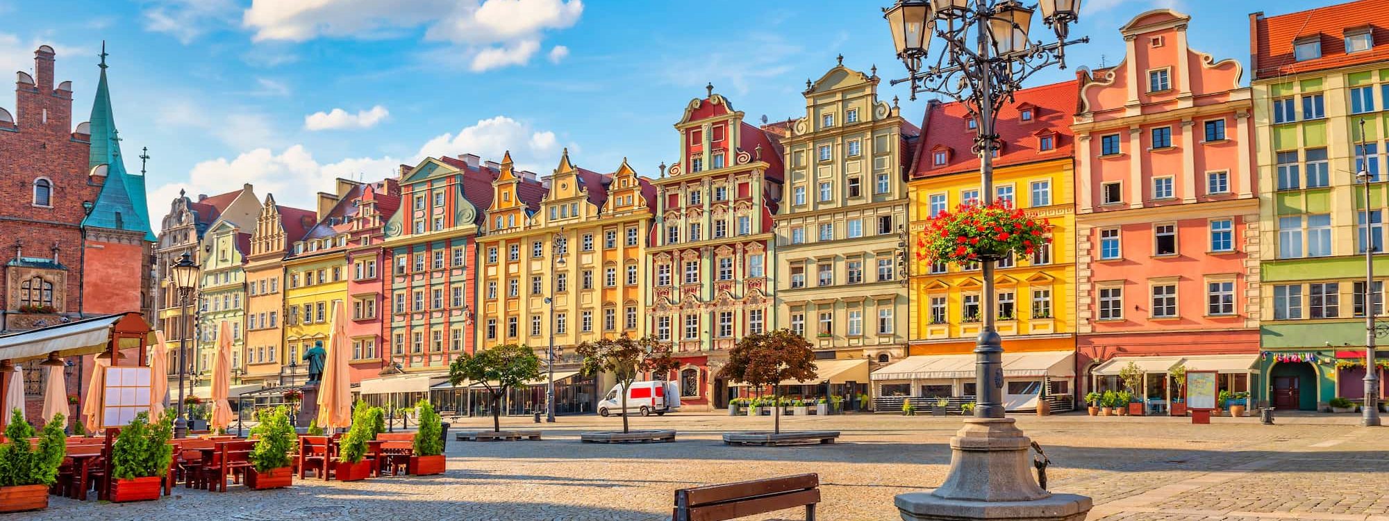 Town square in Wroclaw